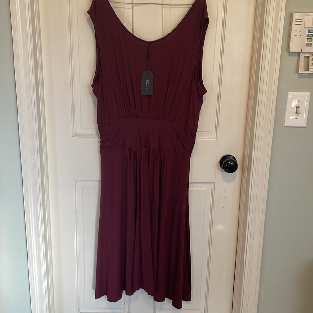 Cameo Appearance by Dia & Co. Kortney Tank Dress Burgundy.Size 1X - Picture 5 of 11
